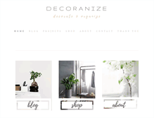 Tablet Screenshot of decoranize.com